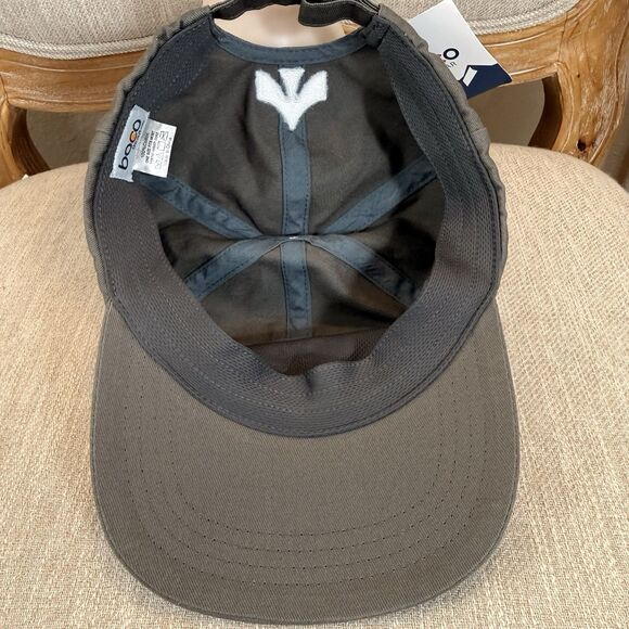 New Boco Gear Public Lands Hat Cap Gray 7 Panel Adjustable Strap 100% Cotton - Picture 9 of 12
